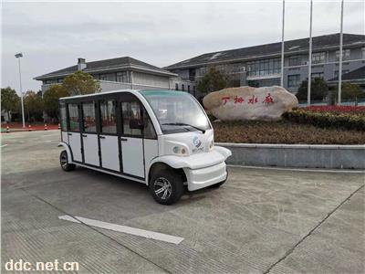  11座全封闭带门观光车蓄电瓶电瓶游览车